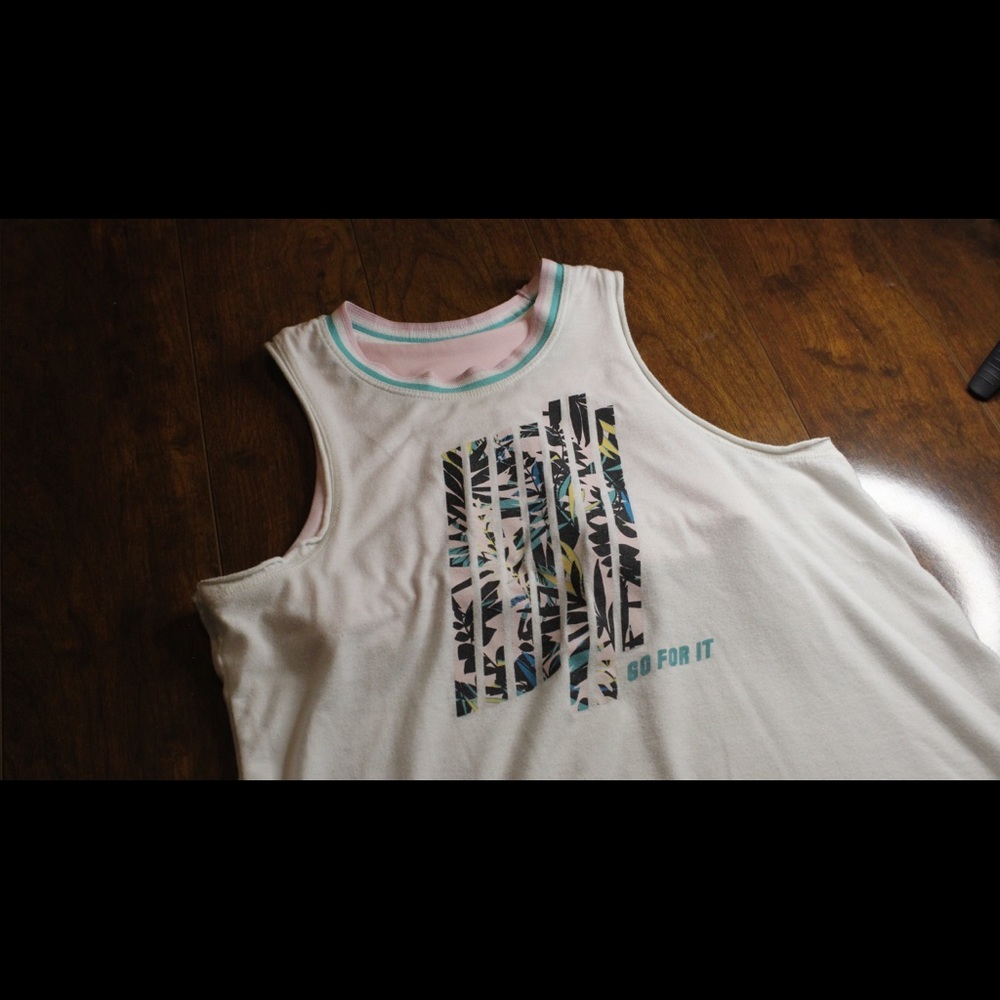 EXERCISE TANK TOP WITH SPORTS BRA ATTACHED